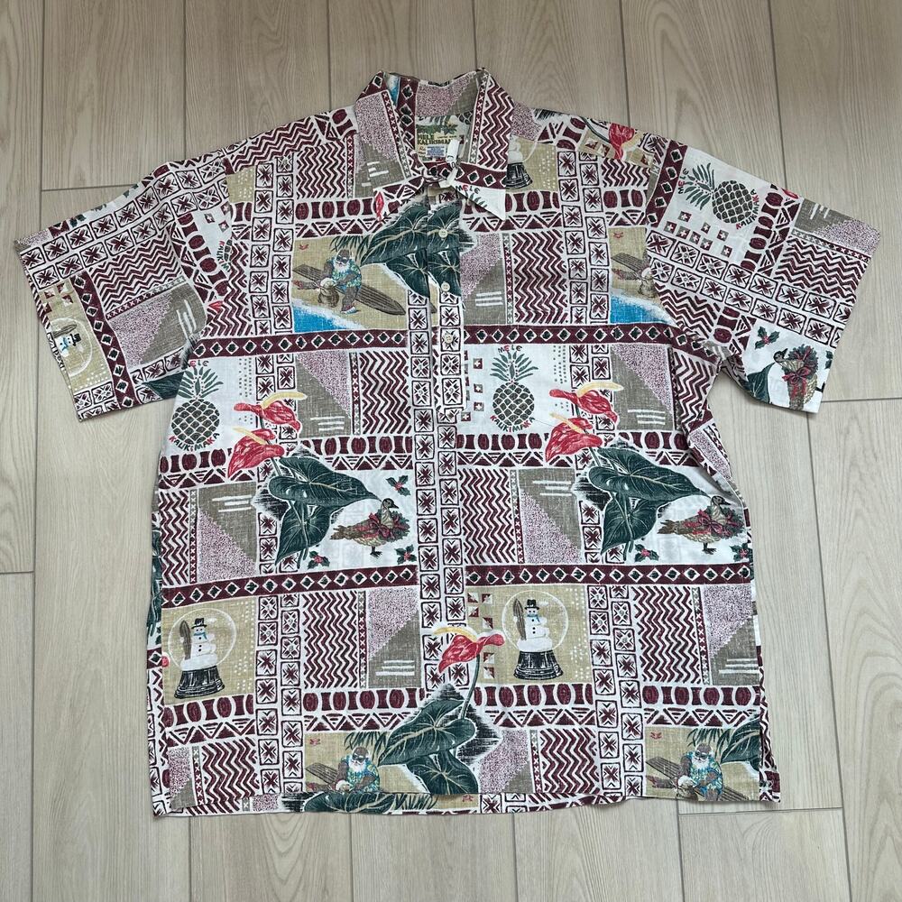 Reyn Spooner vintage 1998 Mele Kalikimaka Limited Hawaiian Traditions shirt XXL